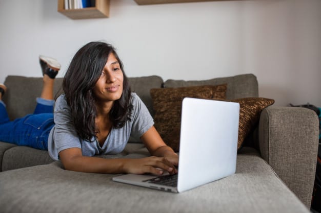 Lady setting up insurance